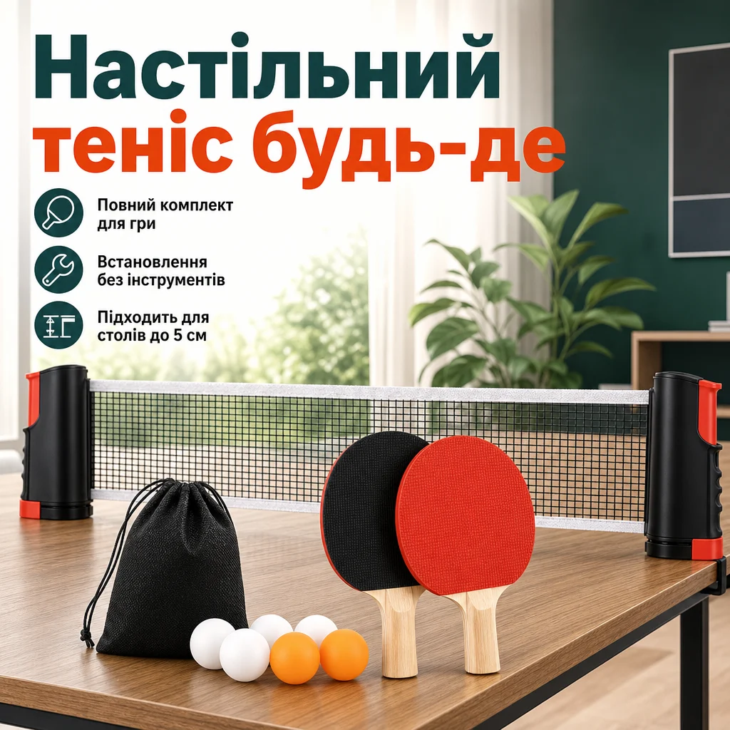 Набір для настільного тенісу — Головне зображення