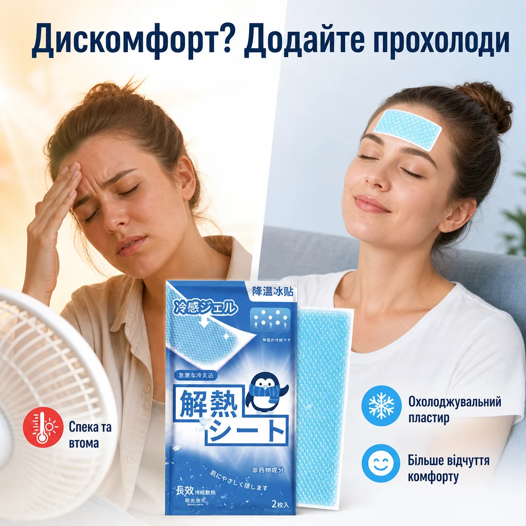 Охолоджувальний гідрогелевий пластир — Проблема та рішення
