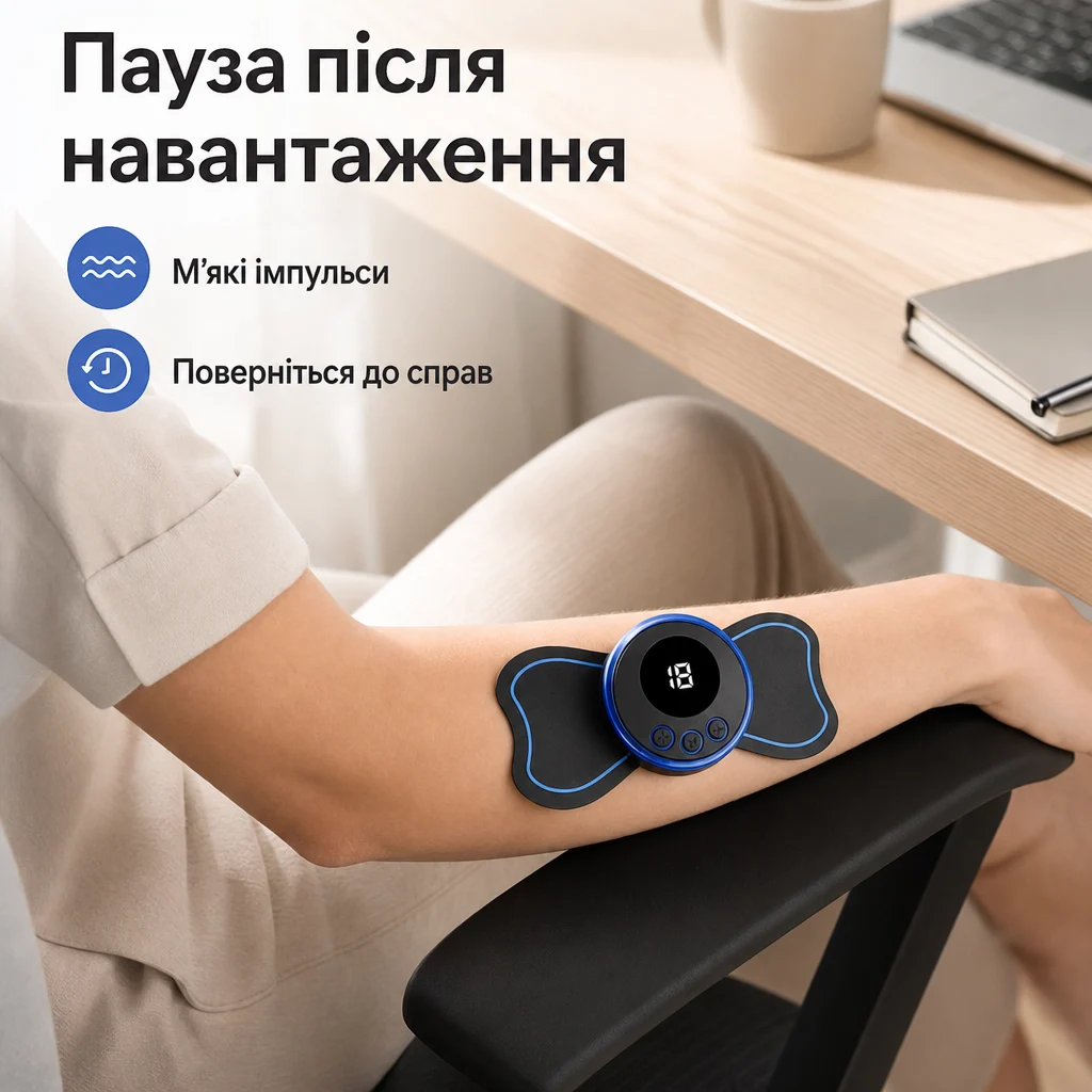 Компактний EMS-масажер для щоденного комфорту — зображення 3