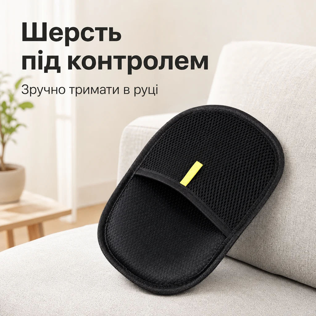 Рукавичка для прибирання шерсті