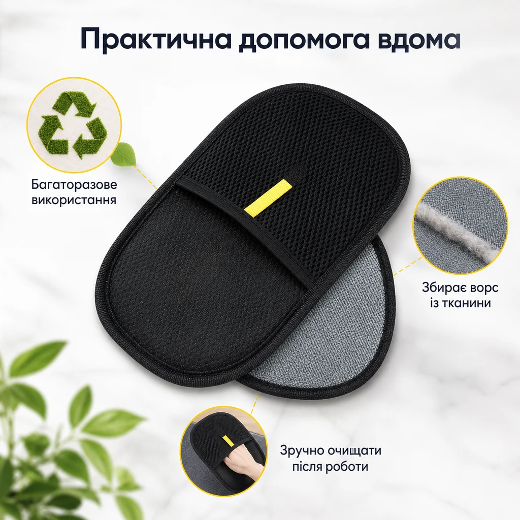 Рукавичка для прибирання шерсті — зображення 4