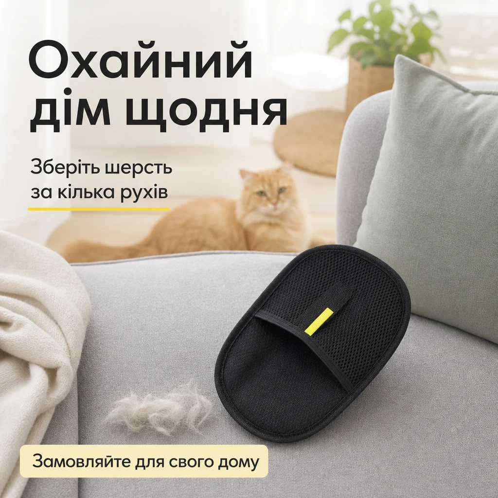 Рукавичка для прибирання шерсті — зображення 6