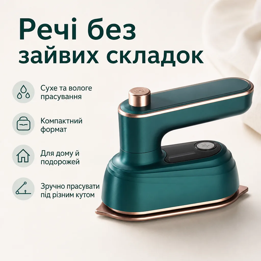Мініпраска 2-в-1 з парою