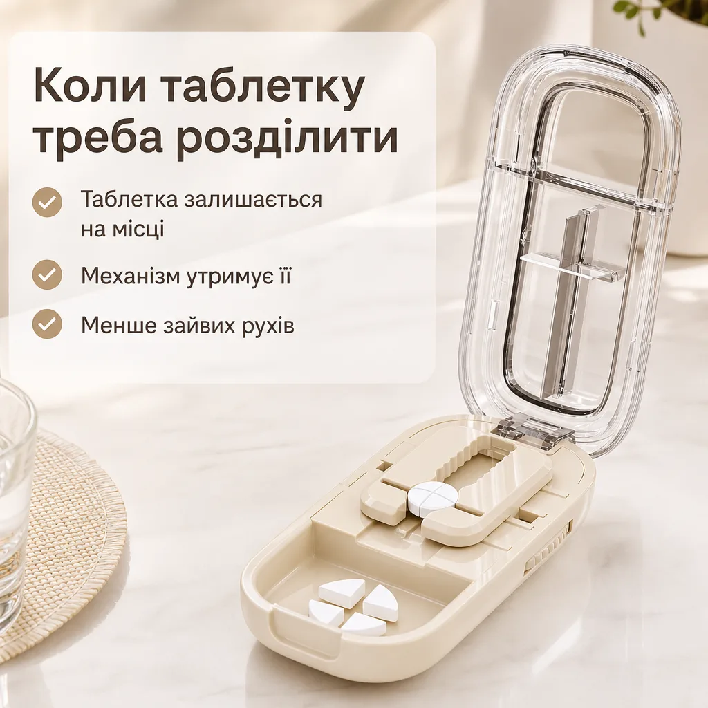 Портативний таблеторіз із контейнером — зображення 3