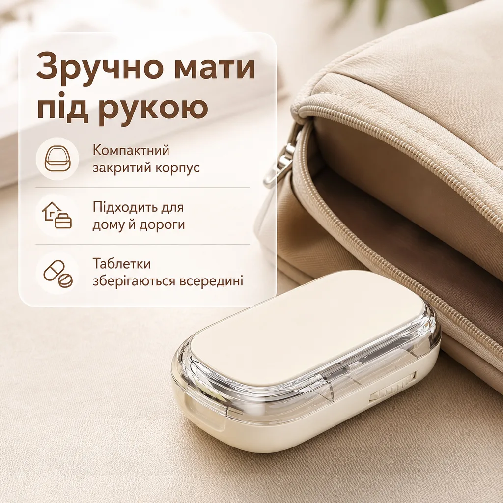 Портативний таблеторіз із контейнером — зображення 6