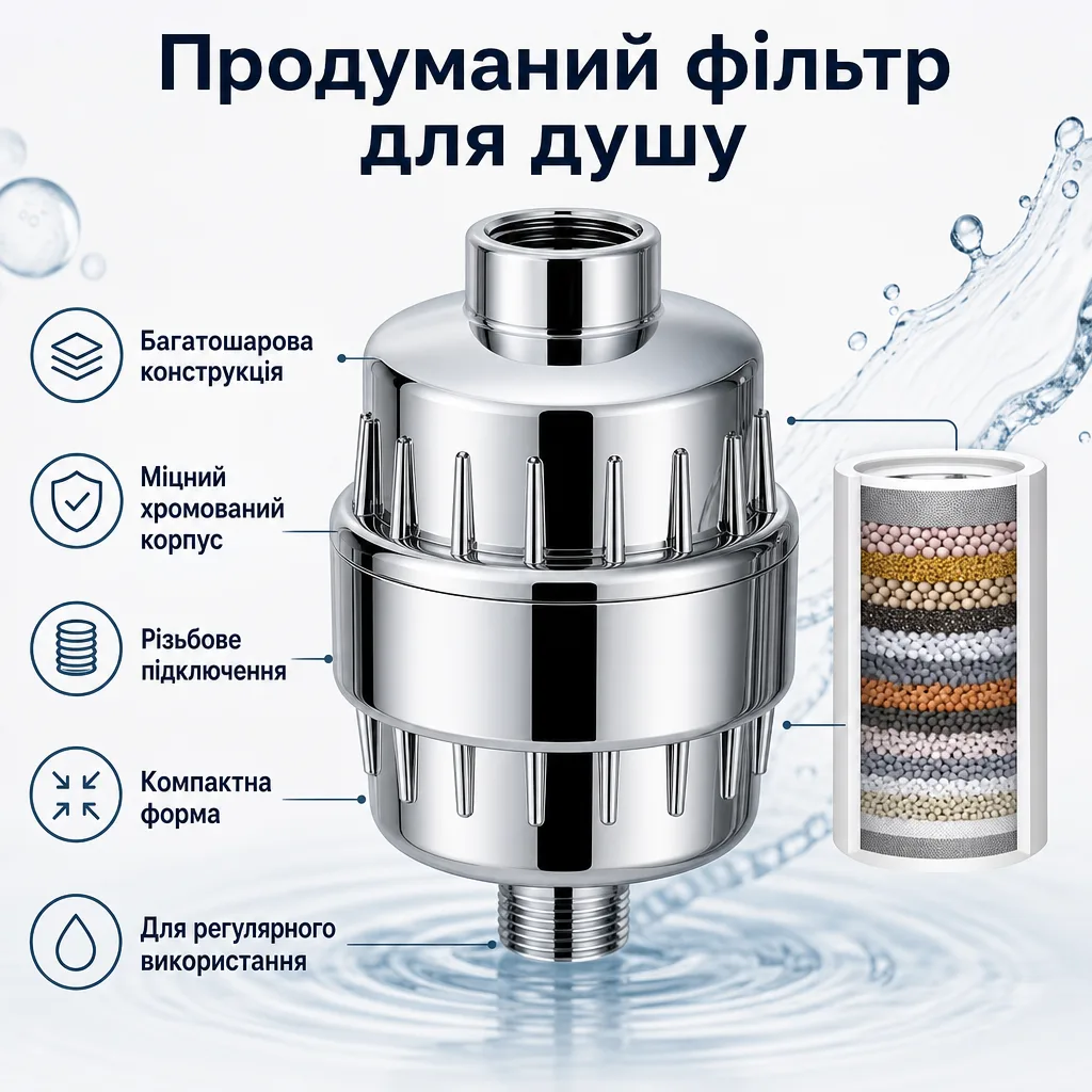 Фільтр для душу — чистіша вода щодня — зображення 4