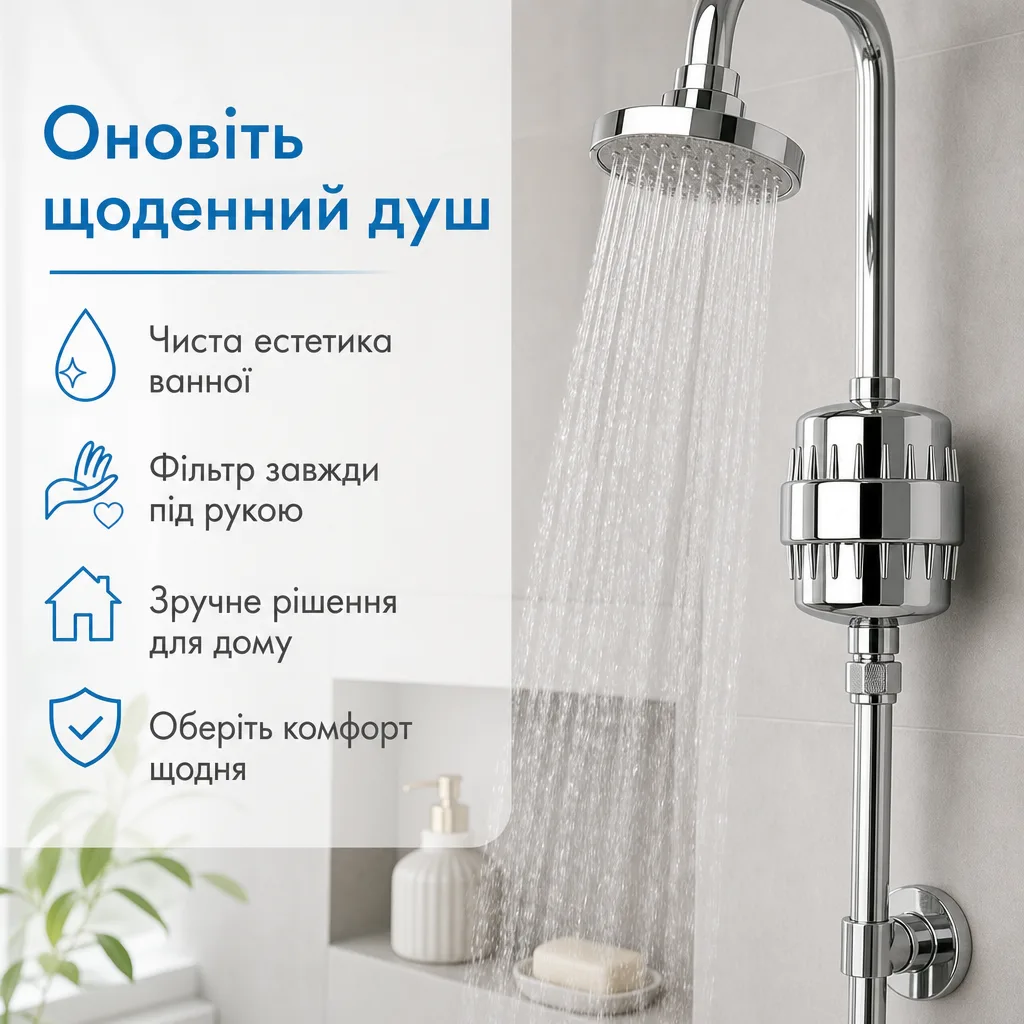 Фільтр для душу — чистіша вода щодня — зображення 6